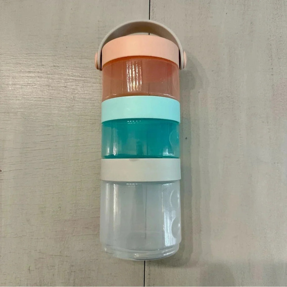 Skip Hop Formula to Food Transparent 3 Twist & Lock Containers Travel Set GUC - Picture 2 of 5